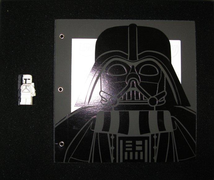 White Boba Fett minifig and Star Wars book