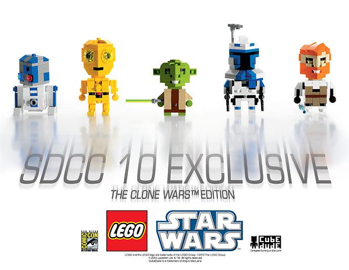 San Diego Comic Con 2010 Exclusive - CubeDude - The Clone Wars Edition