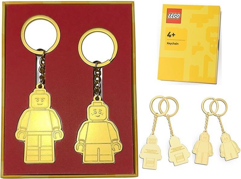 LEGO Dad & Child Gold Keychain