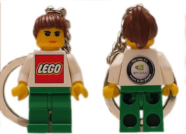 Nvidia Female Minifigure Key Chain