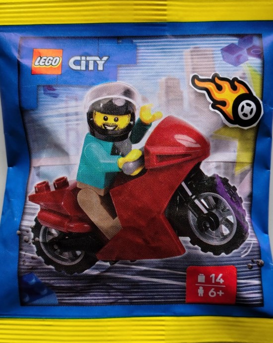 Stunt Rider with Motorcycle