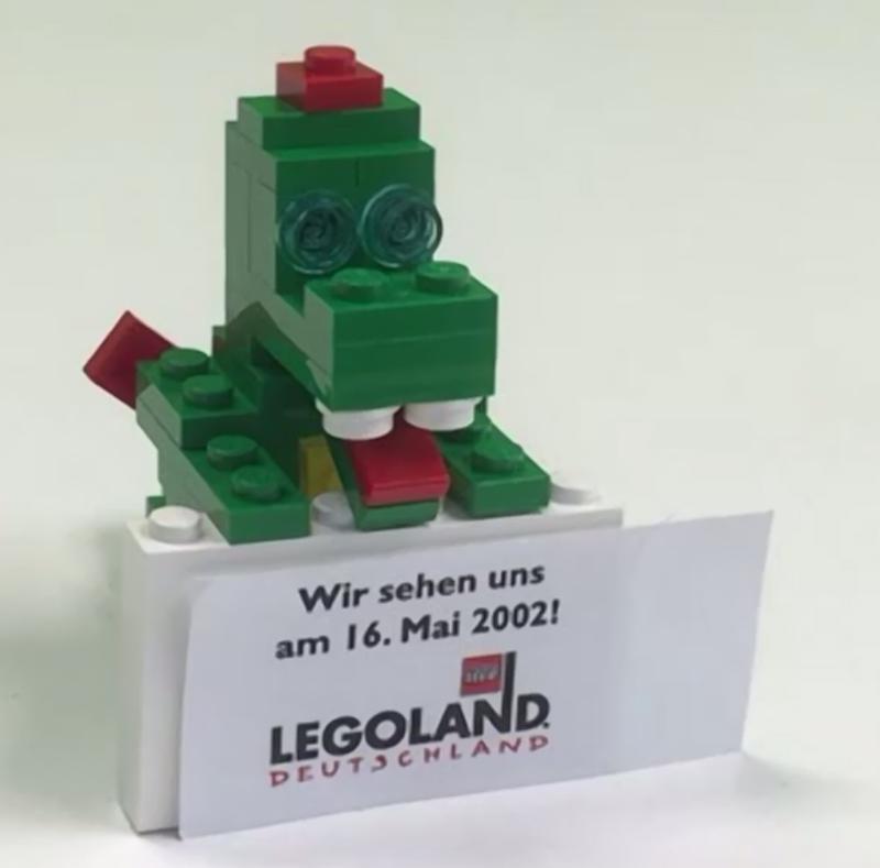 Olli the Dragon with LEGOLAND sign