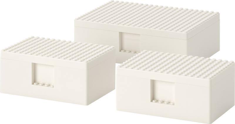 BYGGLEK boxes, set of 3