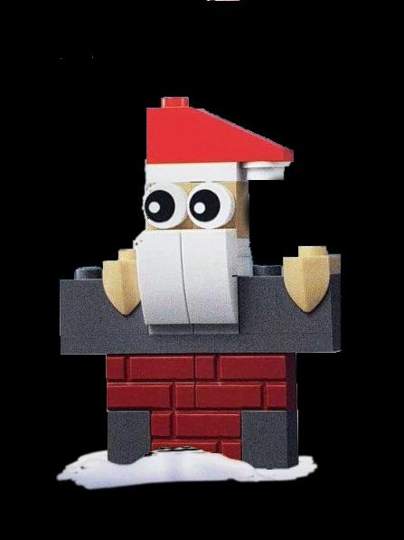 Santa In A Chimney