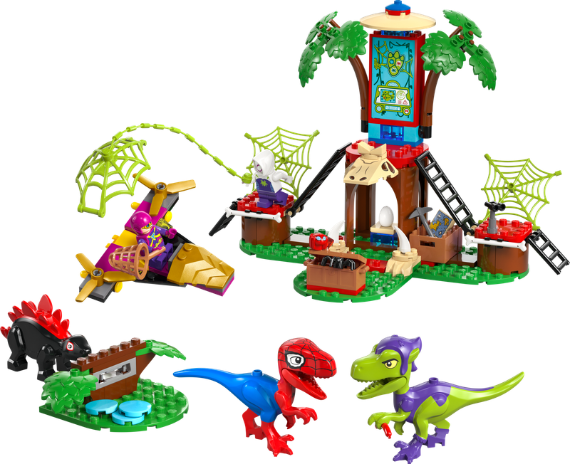 Spidey and Gobby's Raptor Battle at Tree House HQ