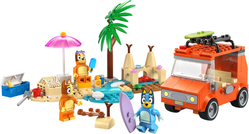 Bluey's Beach & Family Car Trip
