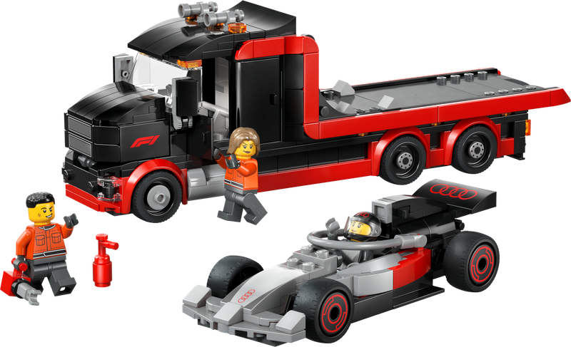 F1 Display Truck with Audi F1 Race Car