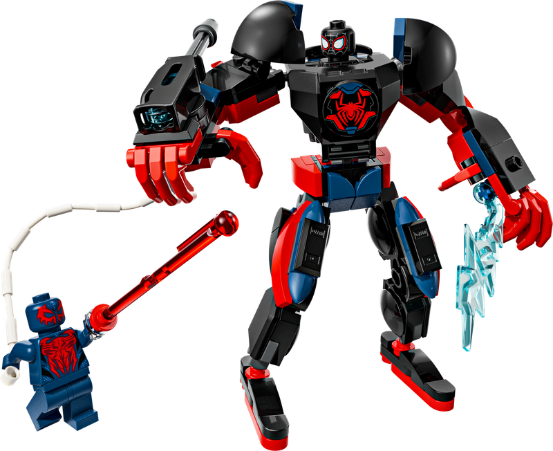 Miles Morales Mech vs. Spider-Man 2099